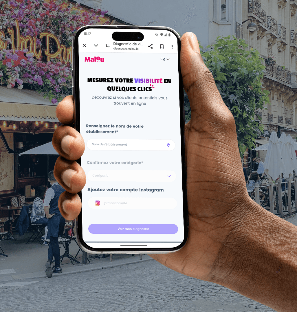 Visibilité d'un restaurant sur internet