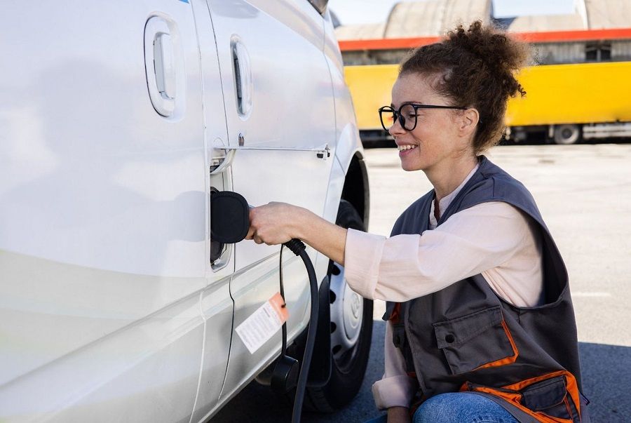 Recharge rapide d’une camionnette électrique